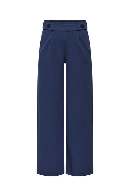 JDY - Jdygeggo Life New Long Pant - 3867052 Black Iris Black Buttons