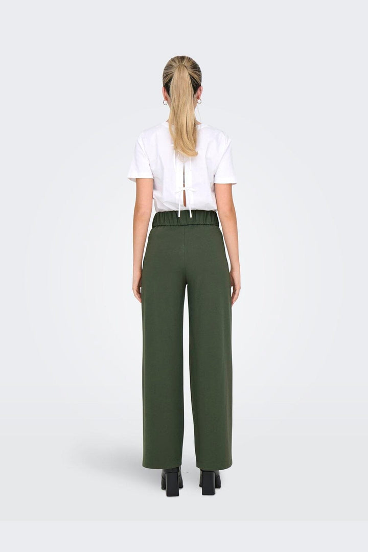 JDY - Jdygeggo Life New Long Pant - 4661283 Kambaba Black Buttons