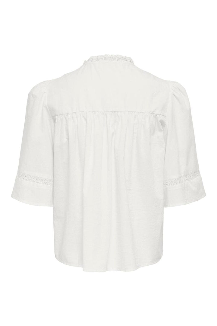 JDY - Jdyjulie 2/4 Lace Detail Top - 5026892 Cloud Dancer