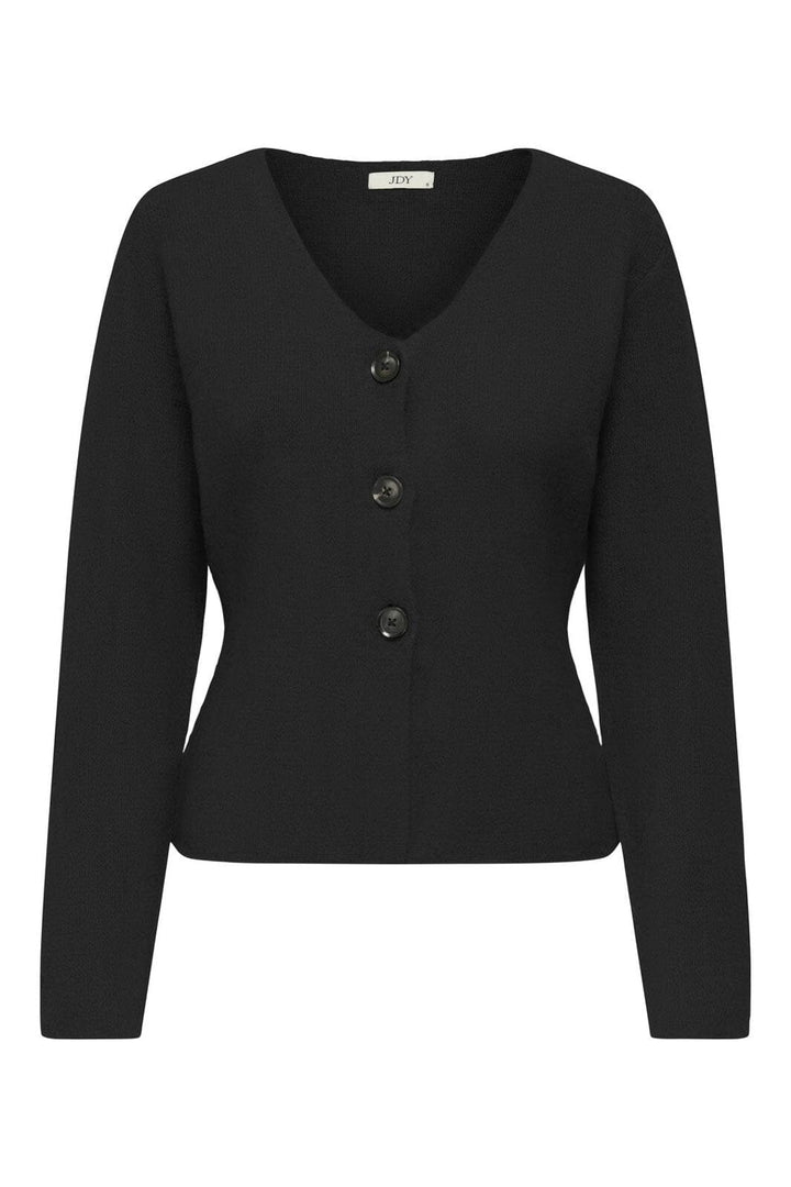 JDY - Jdylea Life L/S Button Cardigan Knt - 4931832 Black