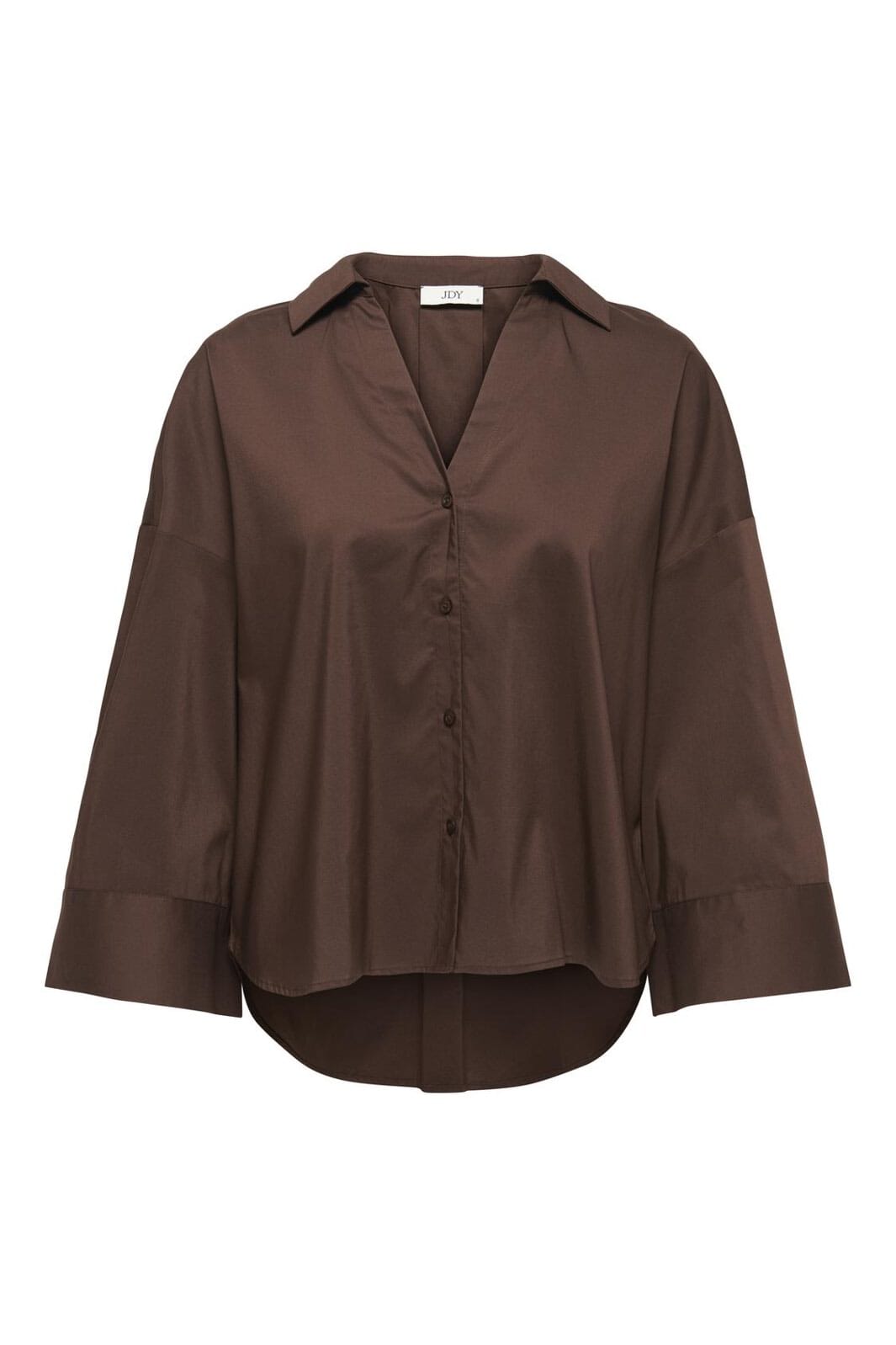 JDY - Jdymio 7/8 Shirt Dia - 4984161 Chicory Coffee