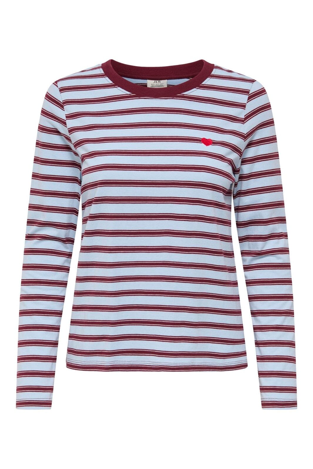 JDY - Jdypisa L/S Print Top - 5212489 Cashmere Blue Chelsea Stripe + Bs Heart
