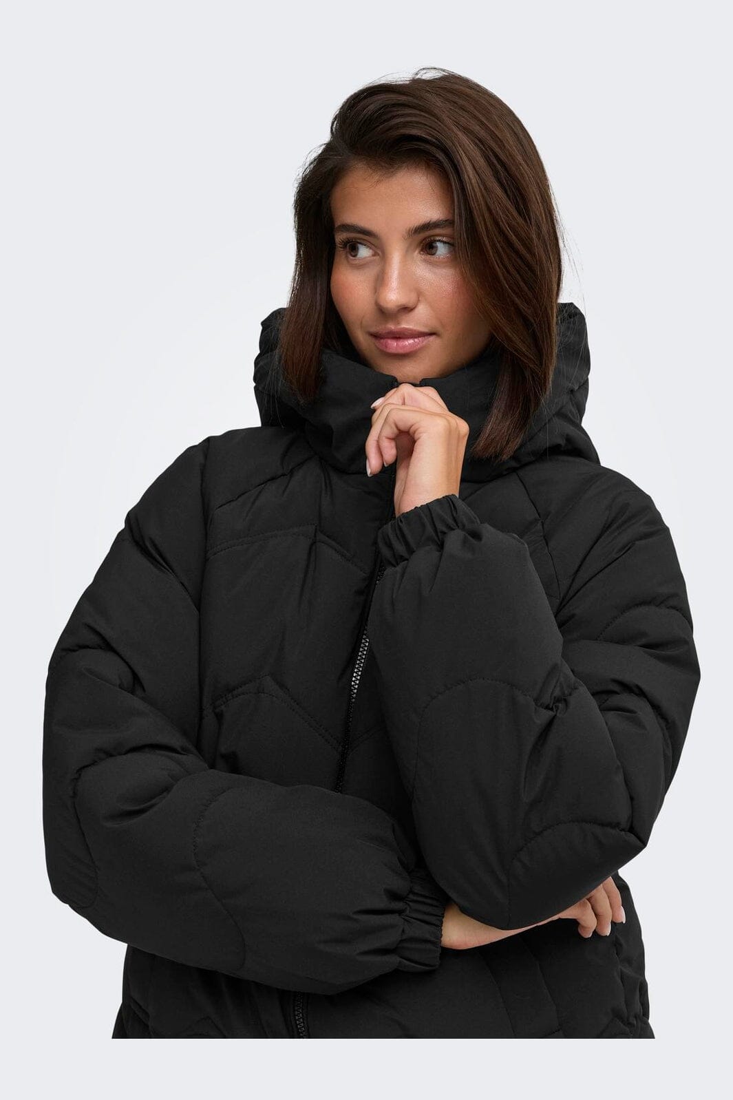 JDY - Jdypower Short Hood Puffer Hab - 5040899 Black