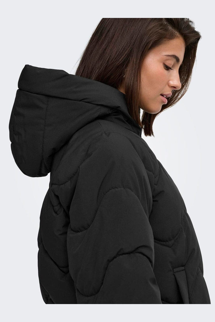 JDY - Jdypower Short Hood Puffer Hab - 5040899 Black