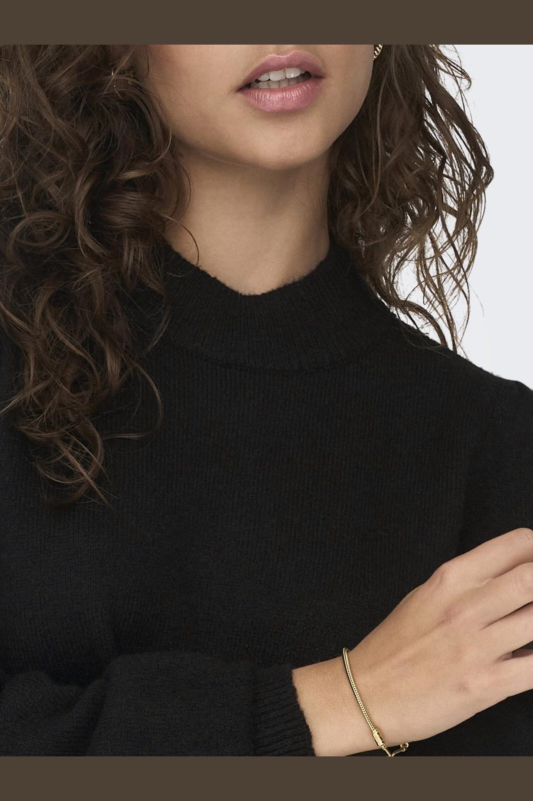 JDY - Jdyrue Life L/S High Neck Dress Knt - 3764537 Black