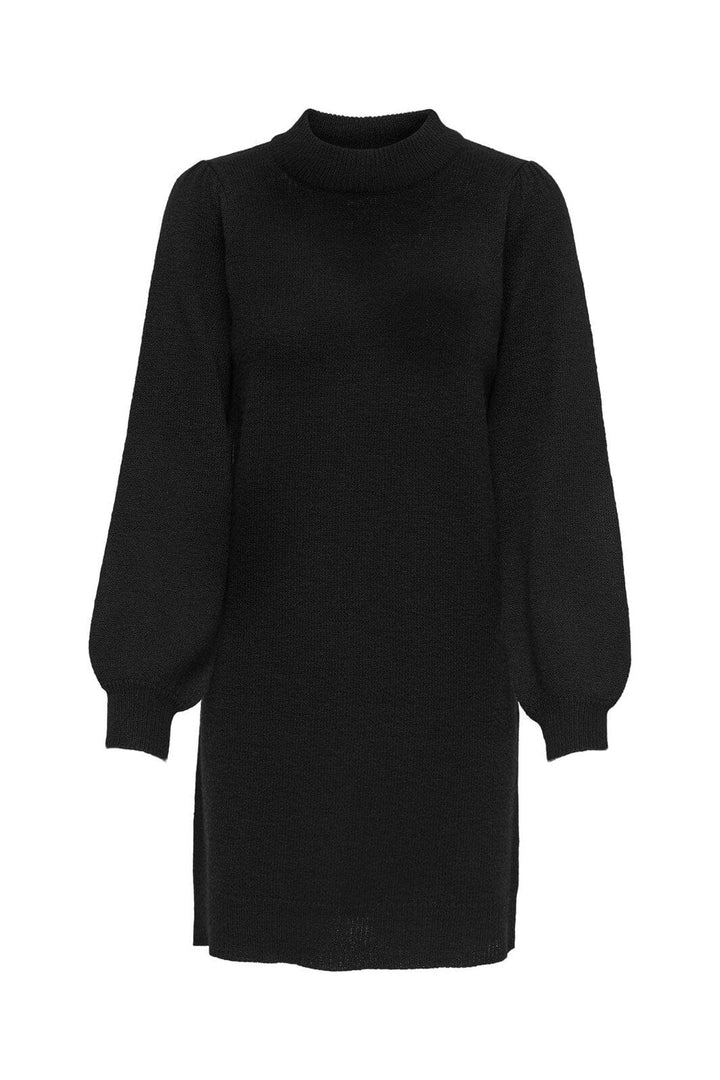 JDY - Jdyrue Life L/S High Neck Dress Knt - 3764537 Black