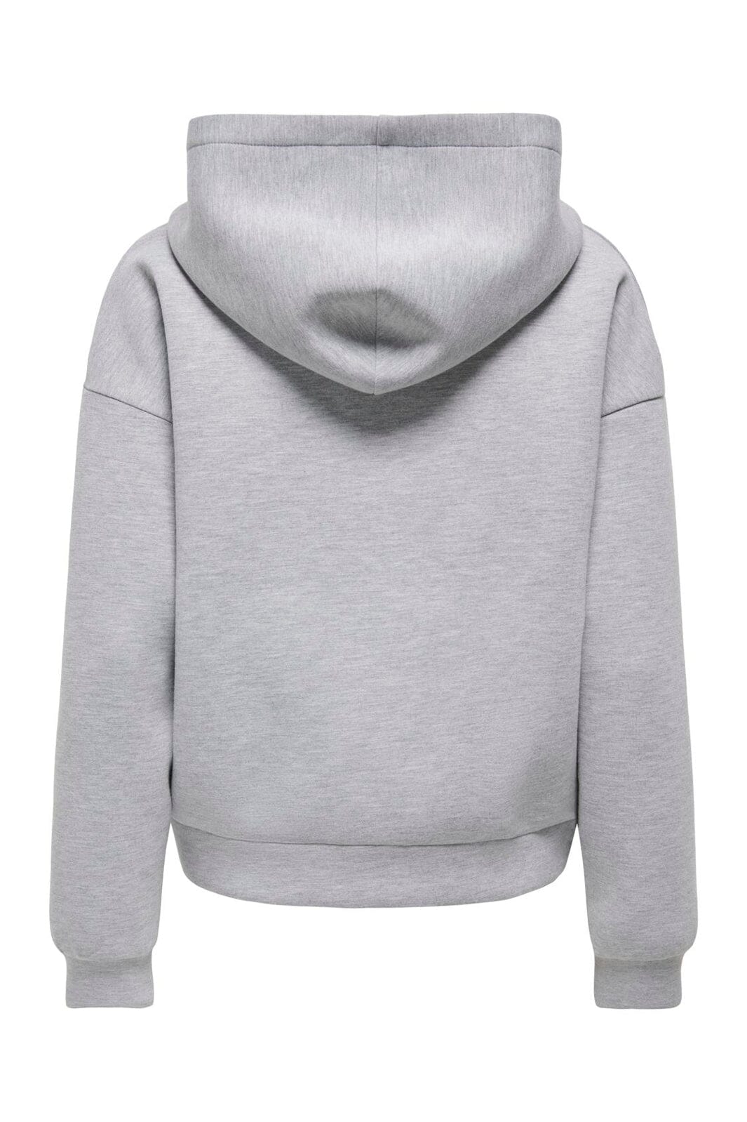 JDY - Jdysabrina L/S Zipper Scuba Hoodie - 4973127 Light Grey Melange