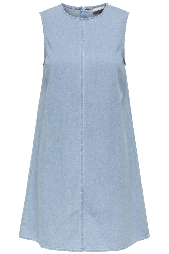 JDY - Jdysabrina Round Neck Dress 15351411 - 4787970 - Light Blue Denim