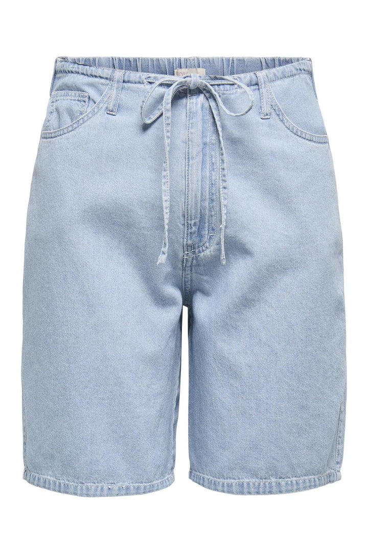JDY - Jdysabrina Tie Shorts 15351406 - 4787960 - Light Blue Denim