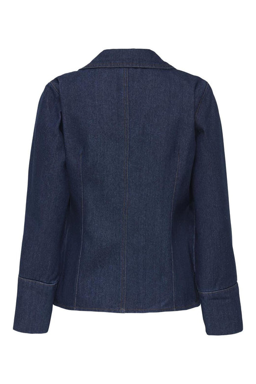 JDY - Jdysally Zip Stitch L/S Shirt 15346011 - 4730145 - Dark Blue Denim