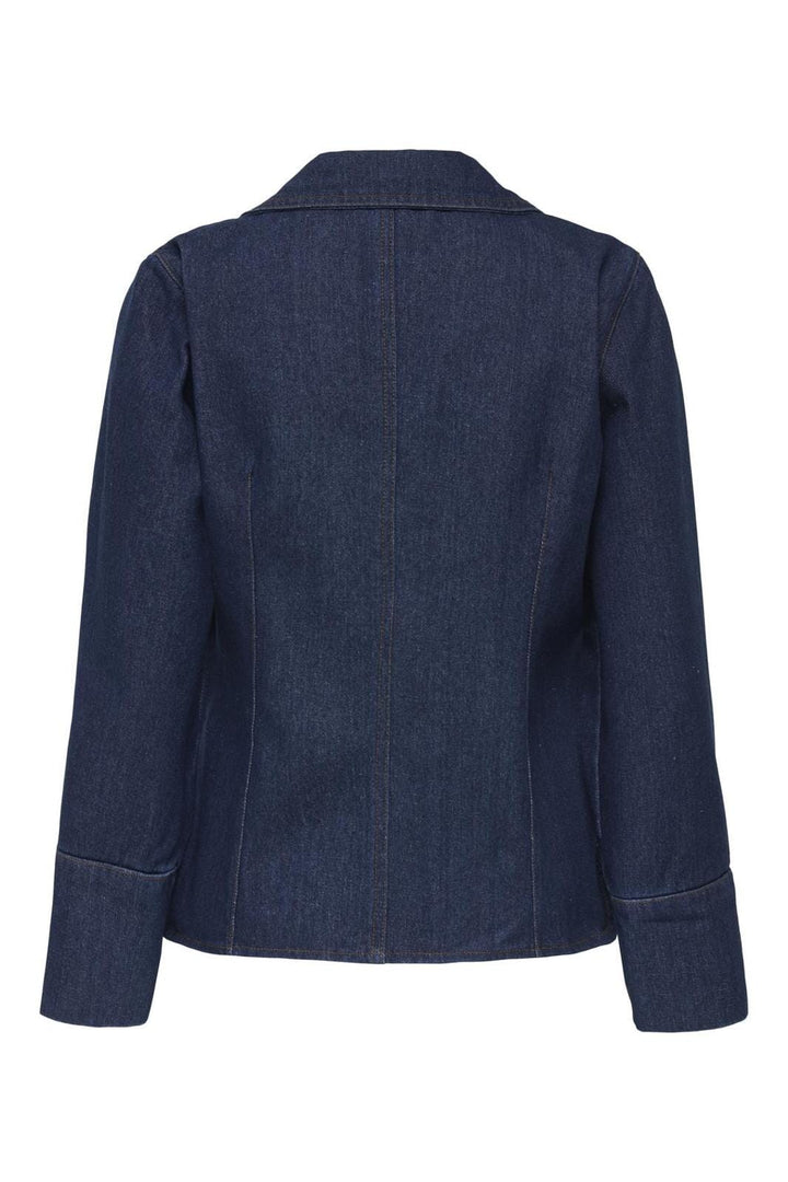 JDY - Jdysally Zip Stitch L/S Shirt 15346011 - 4730145 - Dark Blue Denim