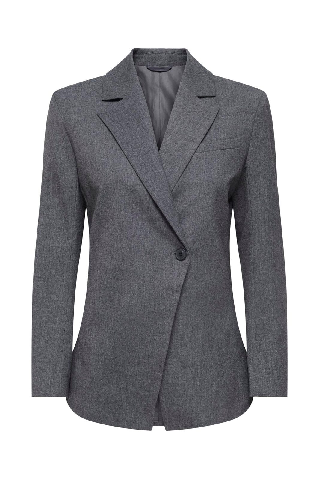JDY - Jdyvalerie L/S Fitted Blazer - 5082542 Dark Grey Melange