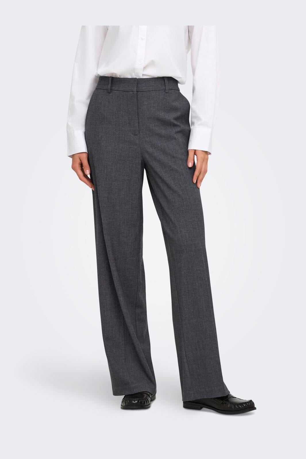 JDY - Jdyvalerie Wide Pant - 5084177 Dark Grey Melange