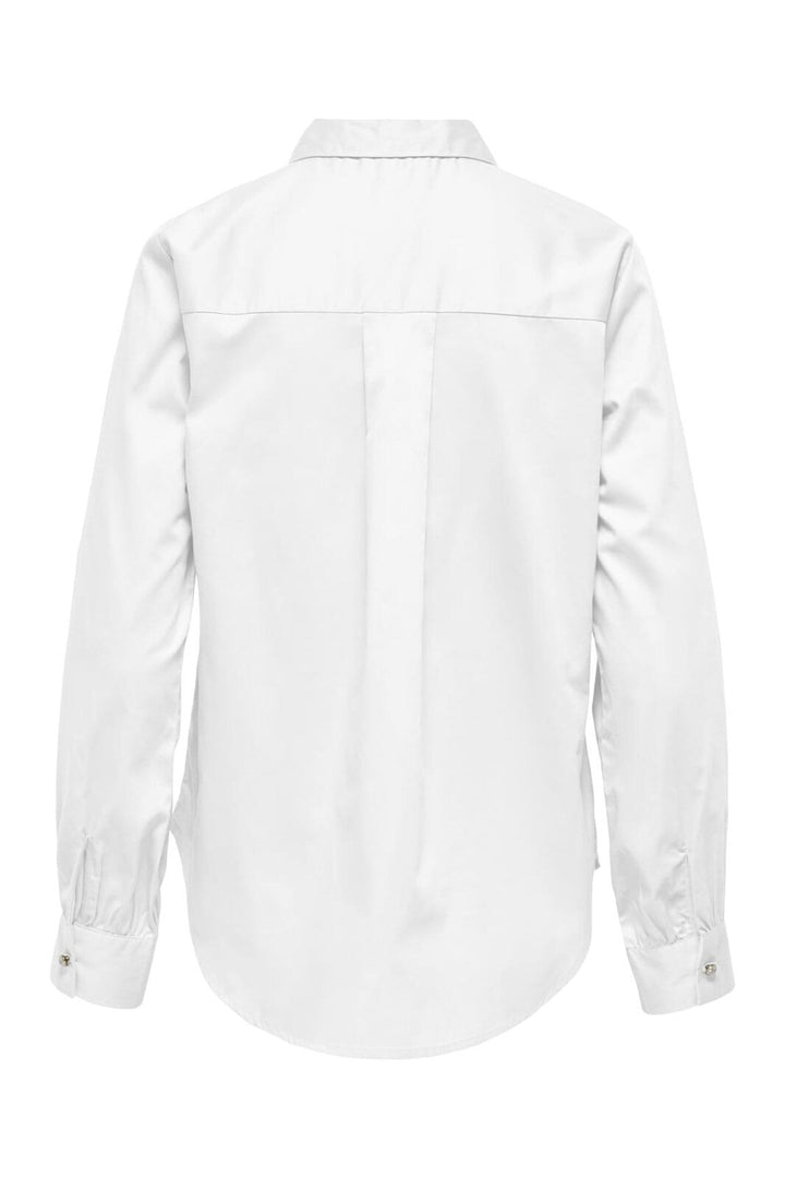 JDY - Jdywillow L/S Pearl Shirt - 4957168 White