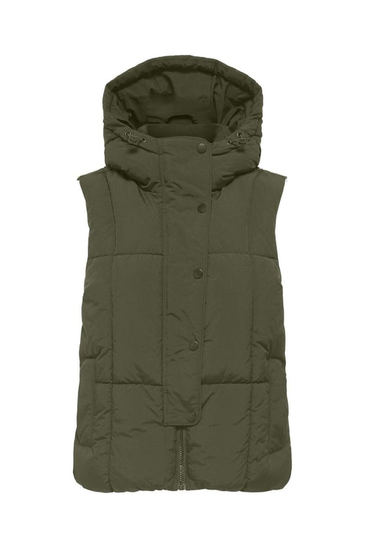 JDY - Jdywonder Short Hood Waistcoat Sij - 4868311 Ivy Green