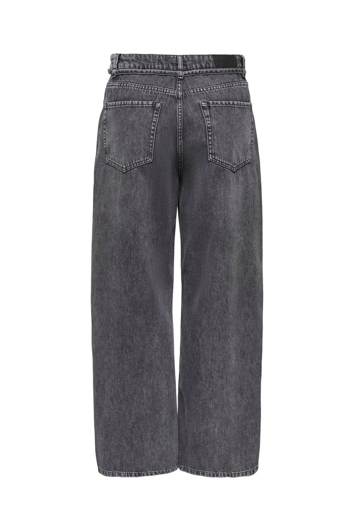 JDY - Jdyzoe String Loose Wide Jeans - 5112916 Dark Grey Denim