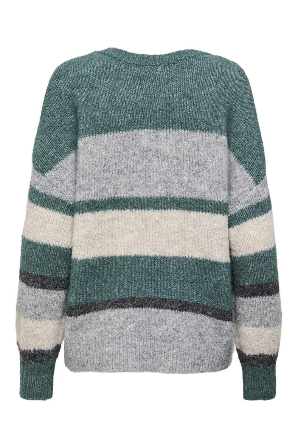 JDY - Jdyzoey Life L/S On Colorblock Pull Knt - 4880166 Sea Pine Lgm/Birch Melange/Dgm