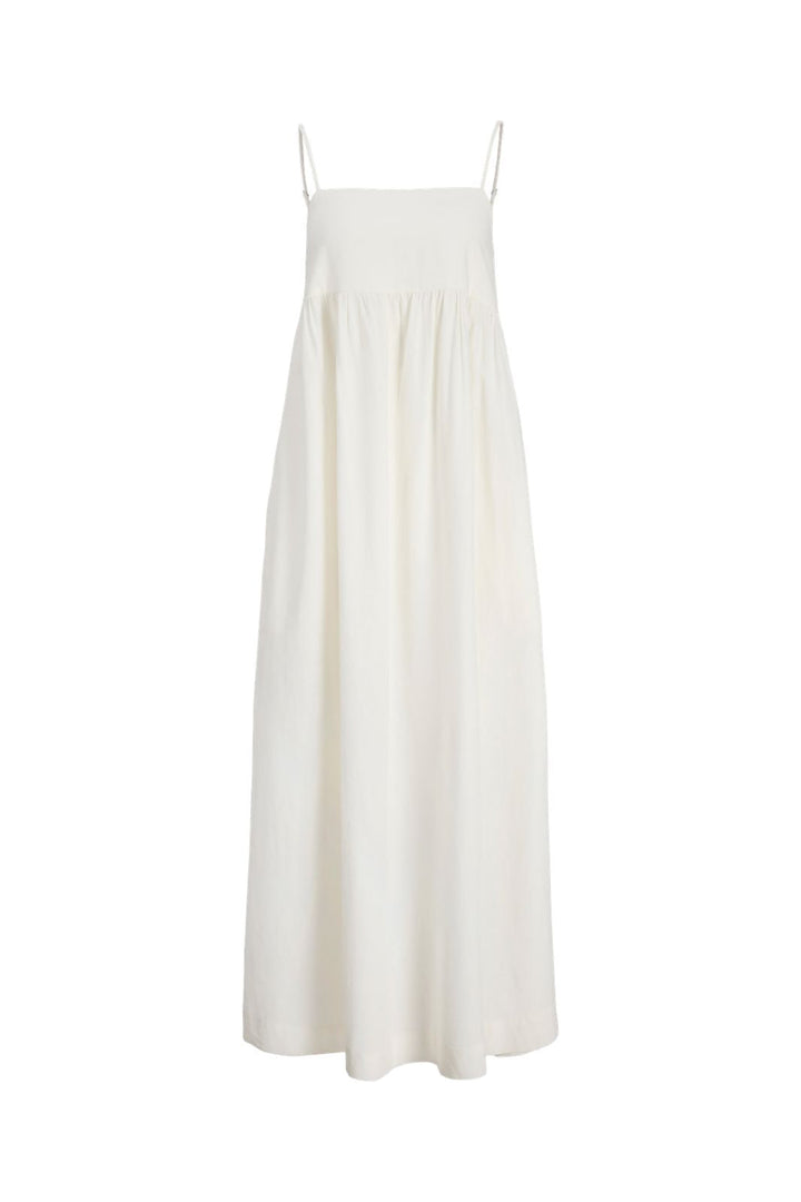Jjxx - Jxalmira Linen Blend Long Dress - 4906547 Blanc De Blanc