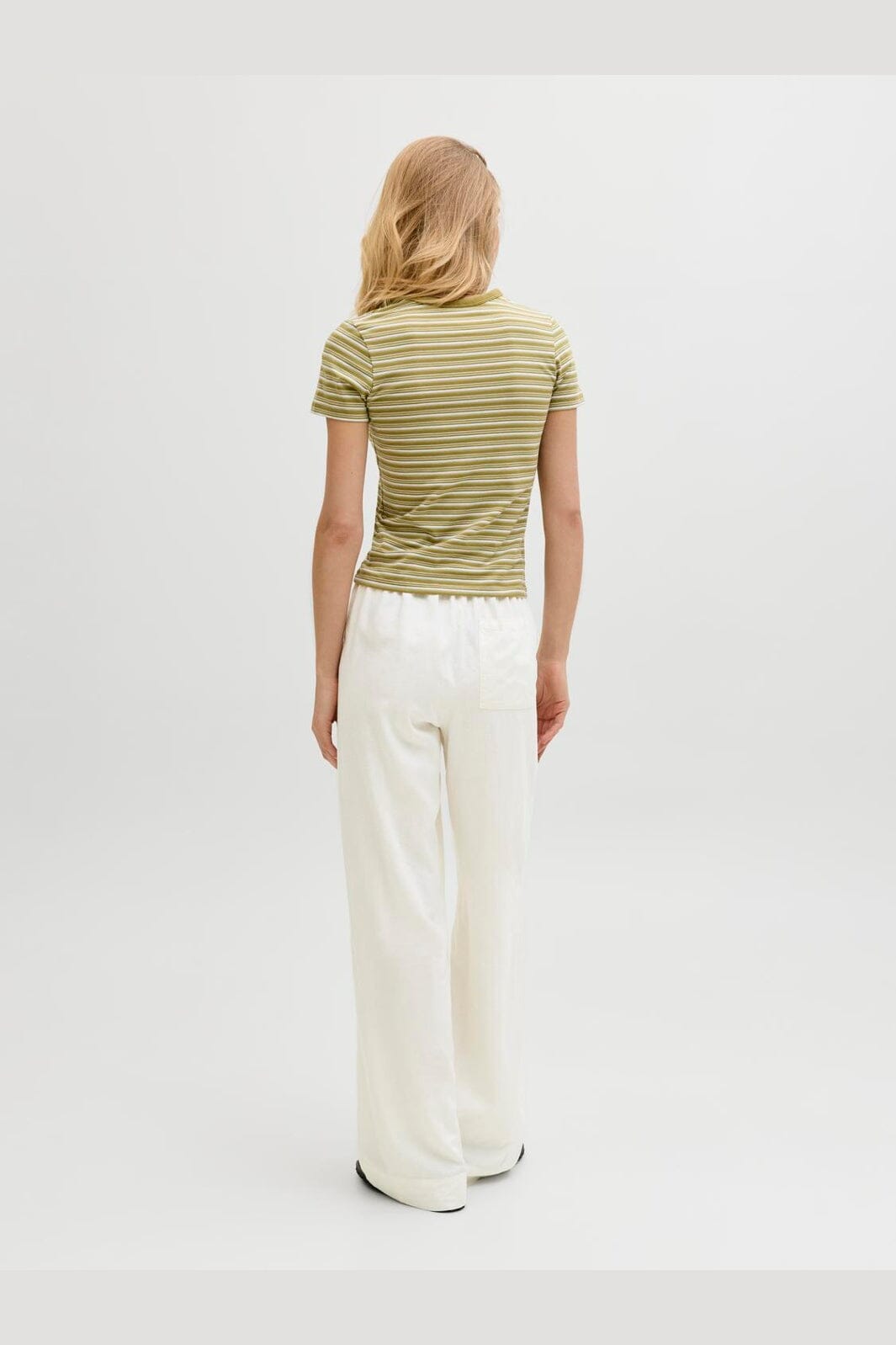 Jjxx - Jxalmira Linen Blend Pant Ln - 4906566 Blanc De Blanc