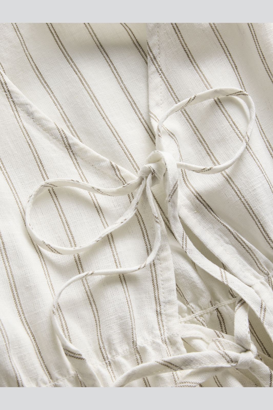 Jjxx - Jxalmira Linen Blend Tie Sl Top Ln - 4975432 Blanc De Blanc Silver Mink