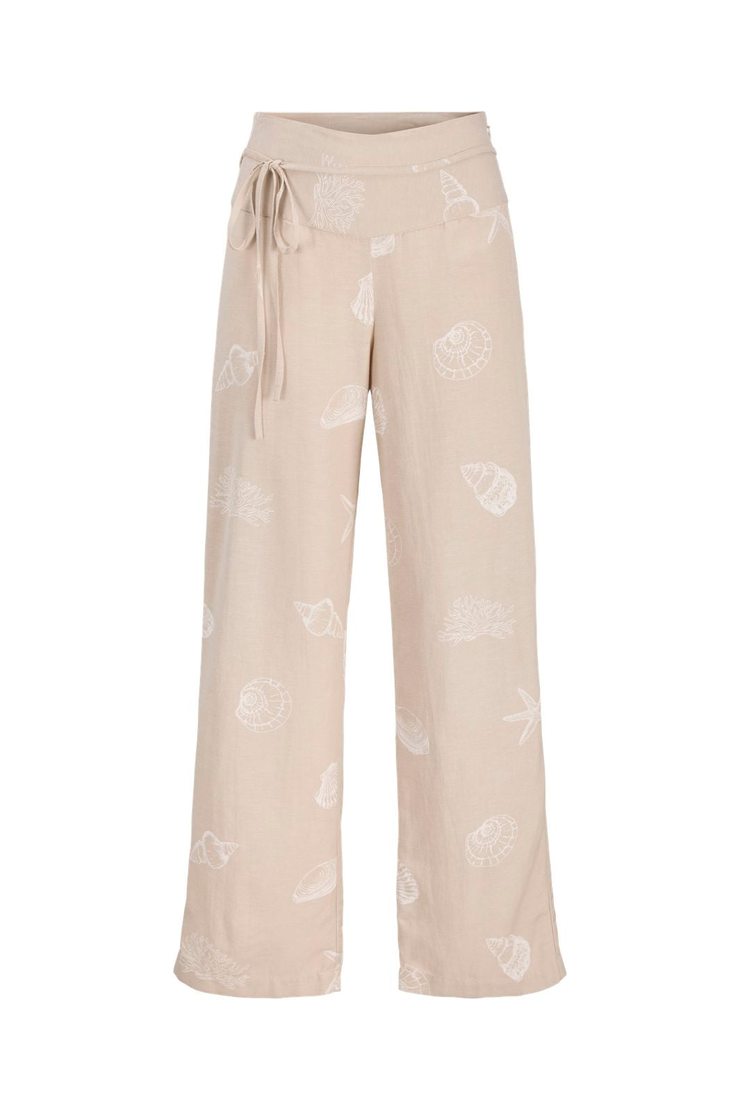Jjxx - Jxannika High Waistband Pant - 4994043 Feather Gray Under The Sea