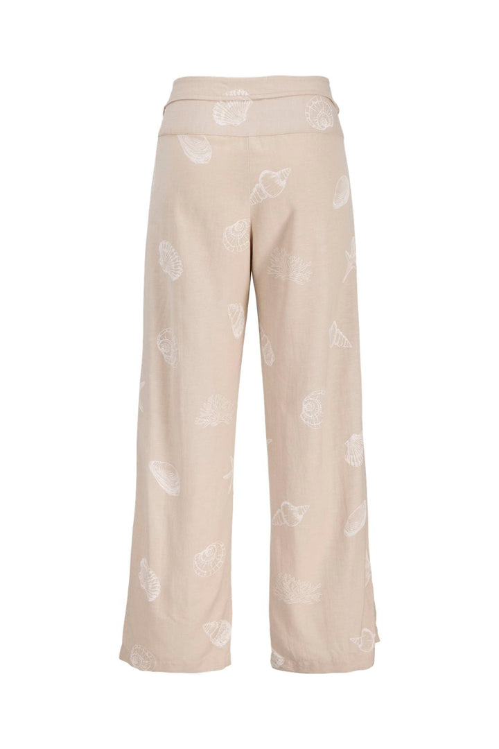 Jjxx - Jxannika High Waistband Pant - 4994043 Feather Gray Under The Sea