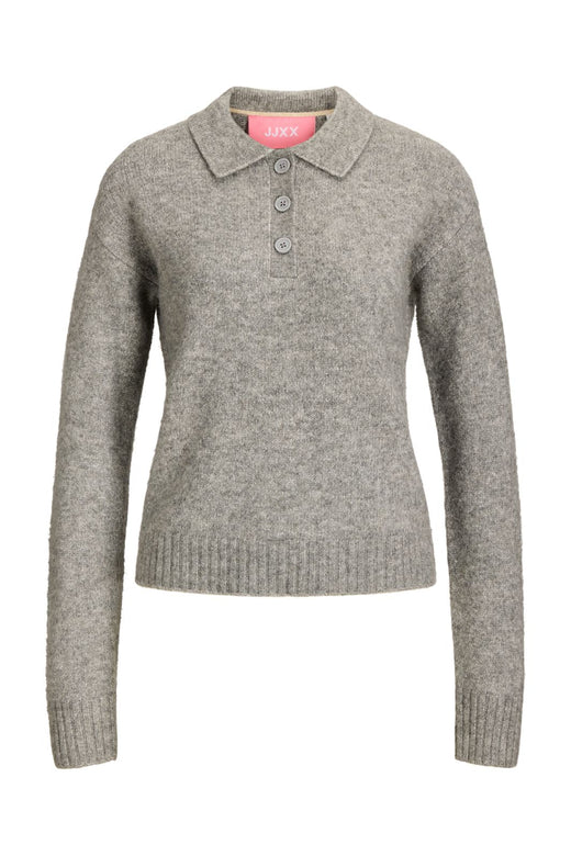 Jjxx - Jxcatalina Diverse Polo Knit - 5126975 Medium Grey Melange