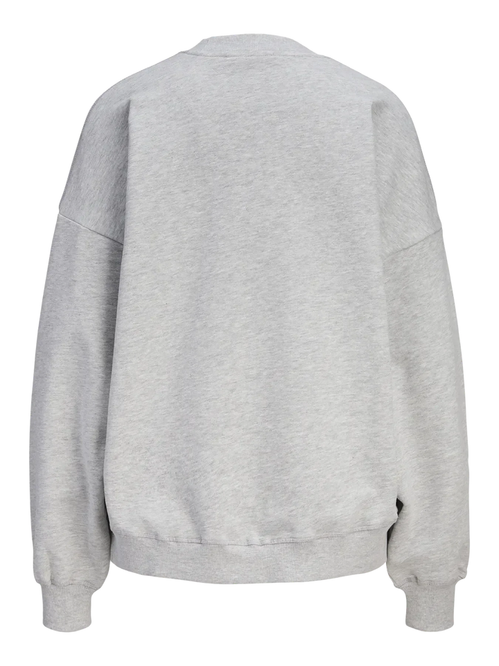Jjxx - Jxcora Oversize Ls Crew Swt - 4949812 Light Grey Melange Sweatshirts 