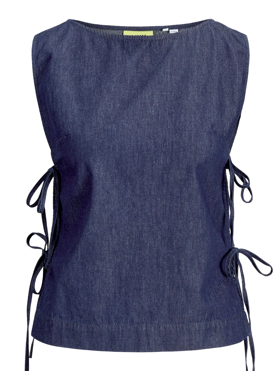 Jjxx - Jxdebby Chambrey Sl Top - 4954873 Dark Blue Denim Toppe 