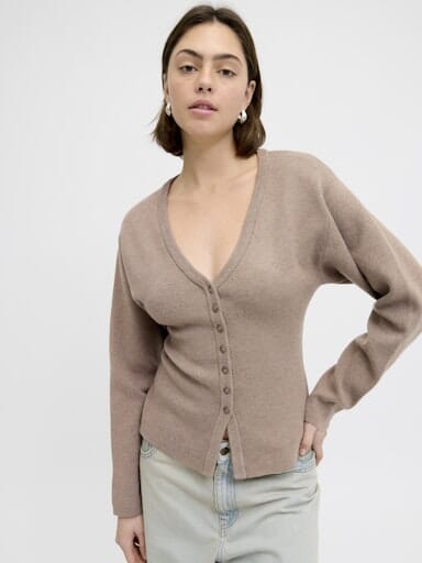 Jjxx - Jxdiana Cardigan Knit - 4984103 Brown Lentil Cardigans 