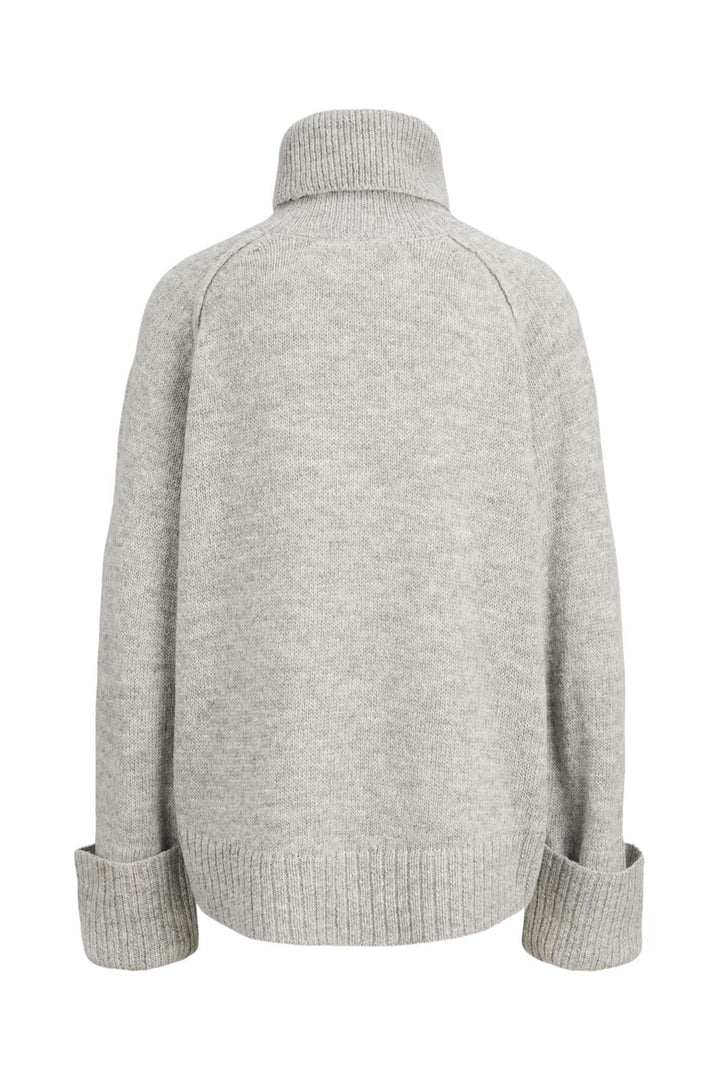 Jjxx - Jxellinora Raglan Roll Neck Knit Ln - 4815075 Light Grey Melange