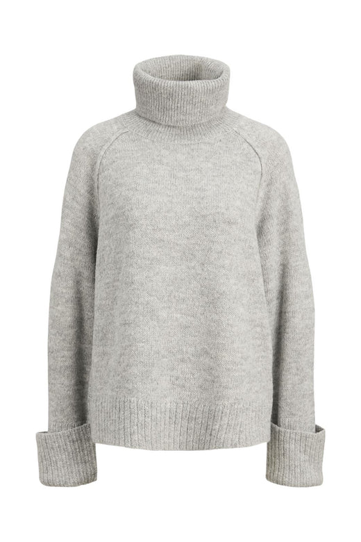 Jjxx - Jxellinora Raglan Roll Neck Knit Ln - 4815075 Light Grey Melange