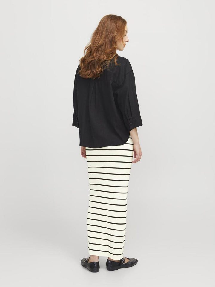 Jjxx - Jxesther Tight Maxi Skirt Knit - 4669570 Vanilla Ice /Black