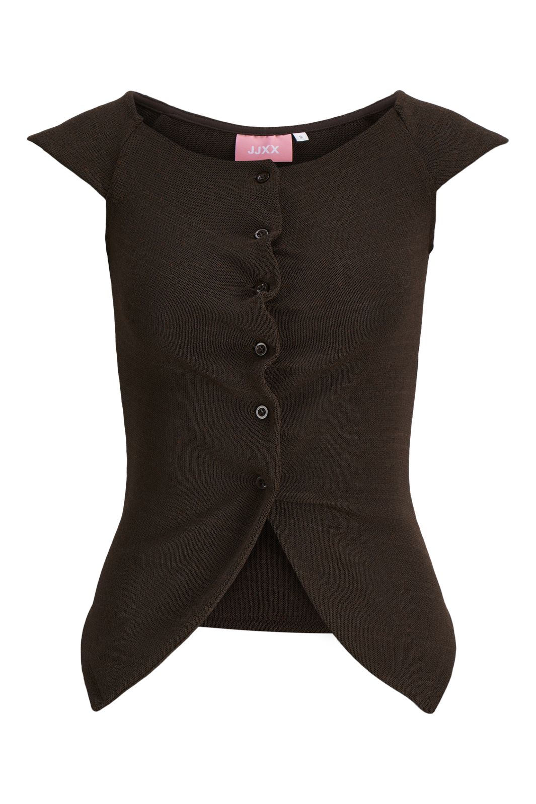 Jjxx - Jxeva Folded Button Ss Top - 5159005 Demitasse