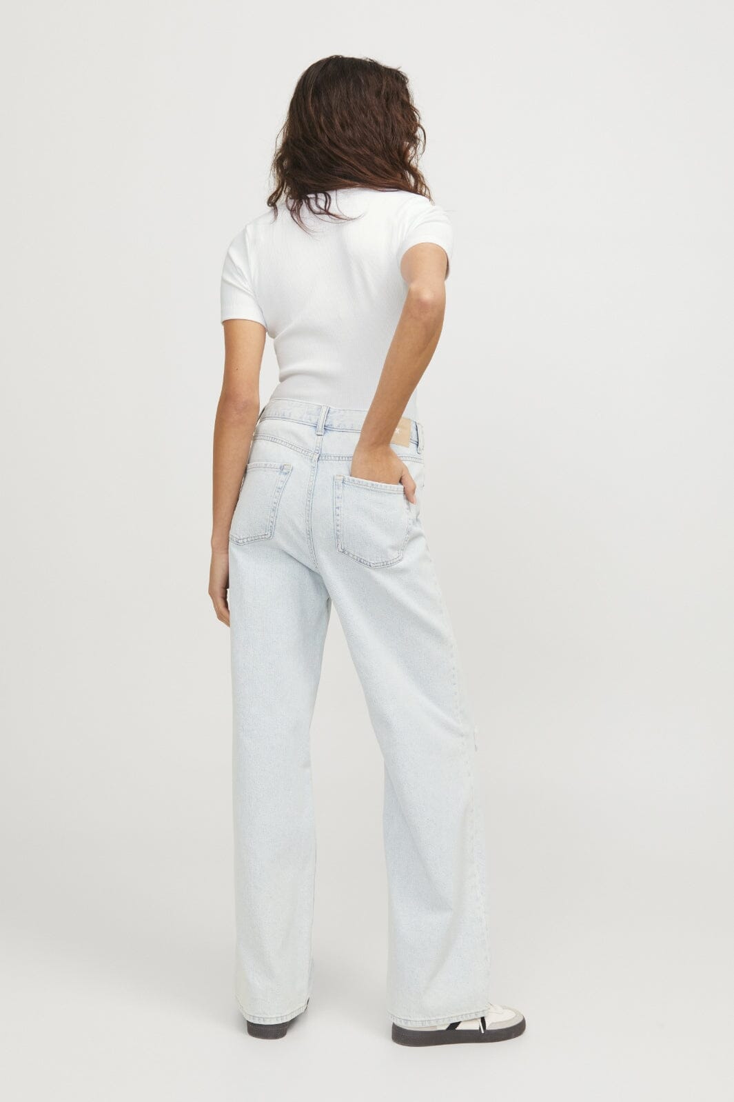 Jjxx - Jxfrankie Str Ss Rib Tee - 4244251 Bright White