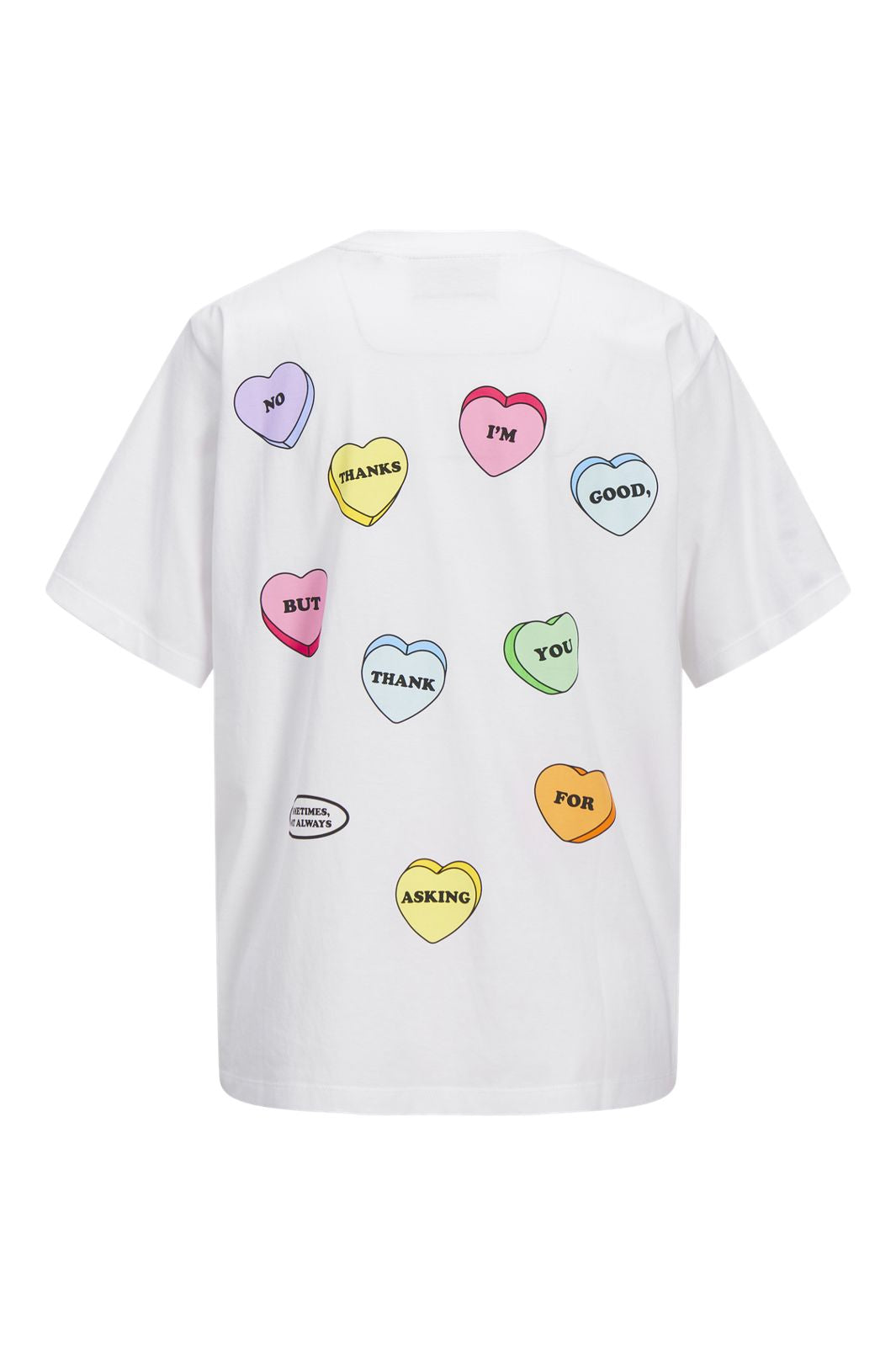 Jjxx - Jxfriendly Loose Ss Tee Tg - 4851555 Bright White Hearts