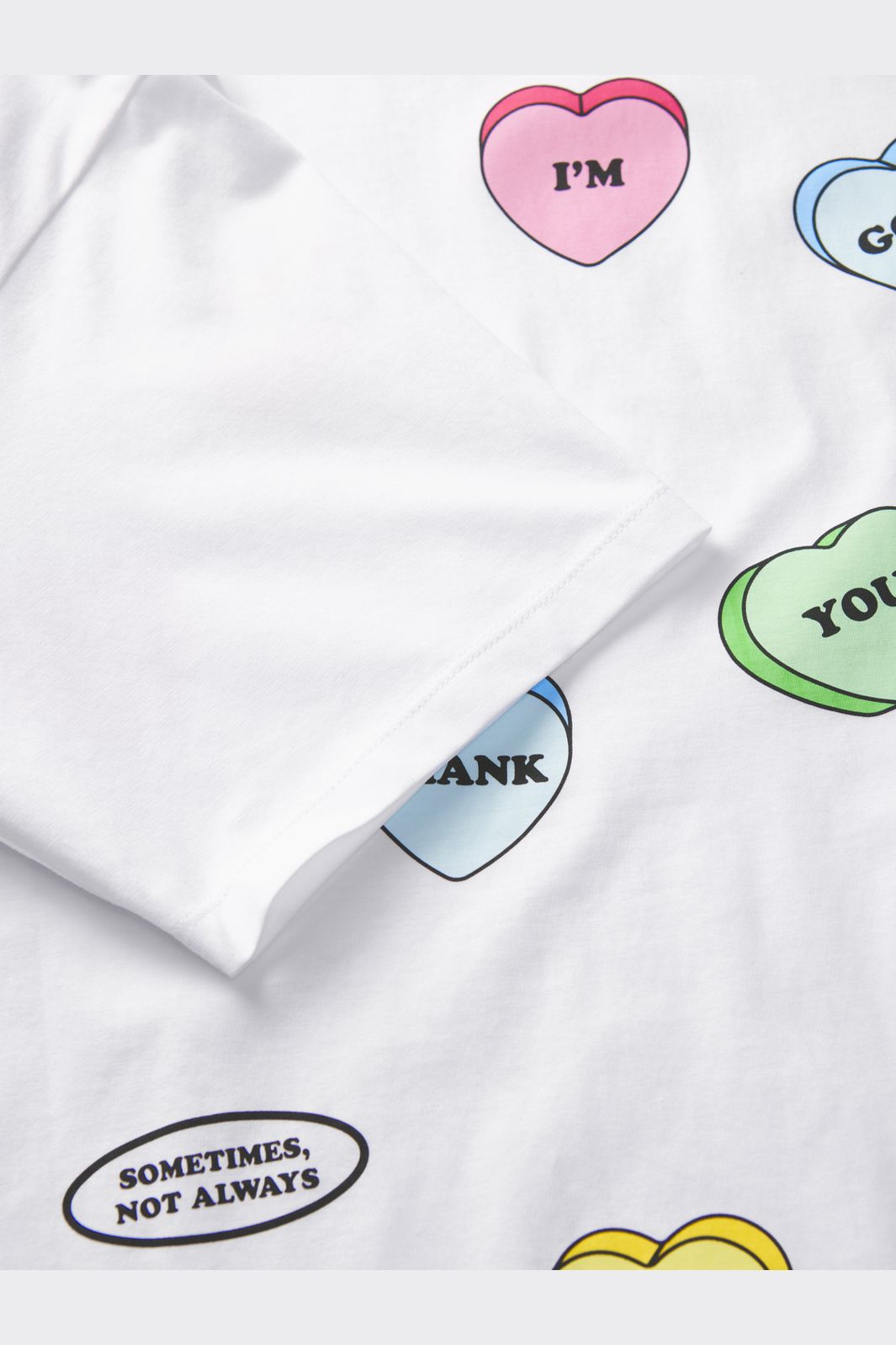 Jjxx - Jxfriendly Loose Ss Tee Tg - 4851555 Bright White Hearts