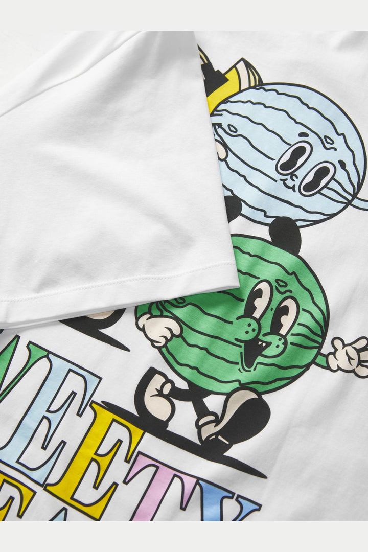 Jjxx - Jxfriendly Loose Ss Tee Tg - 4851556 Bright White Sweety Treaty
