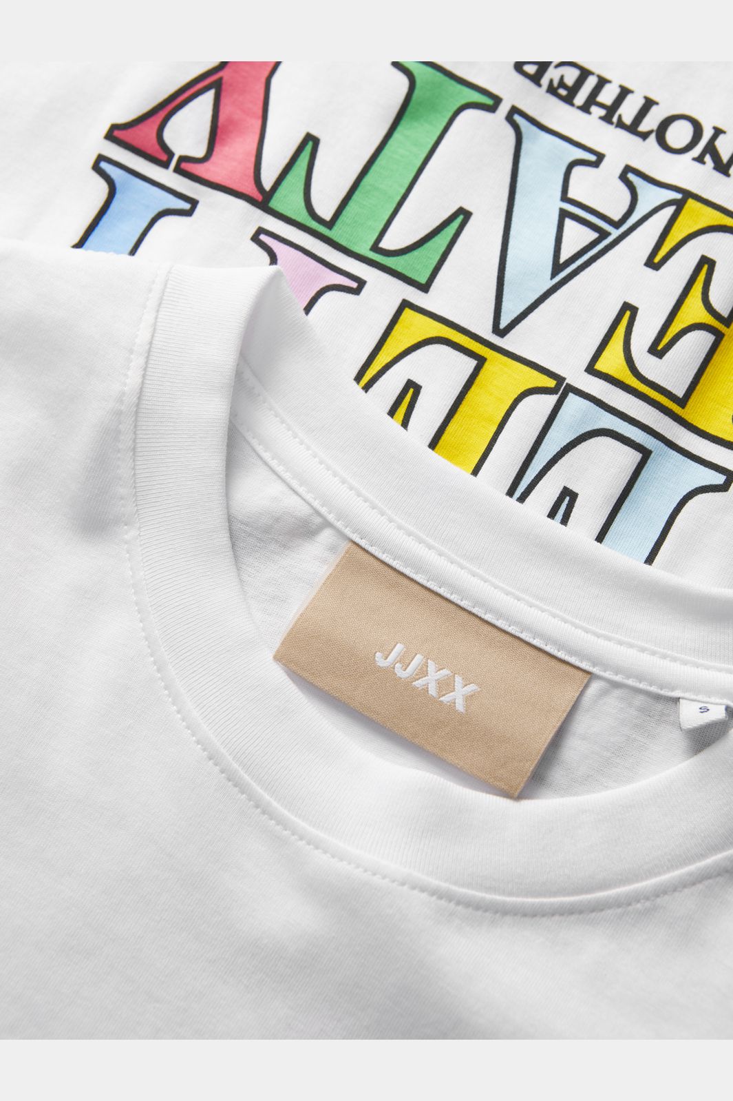 Jjxx - Jxfriendly Loose Ss Tee Tg - 4851556 Bright White Sweety Treaty