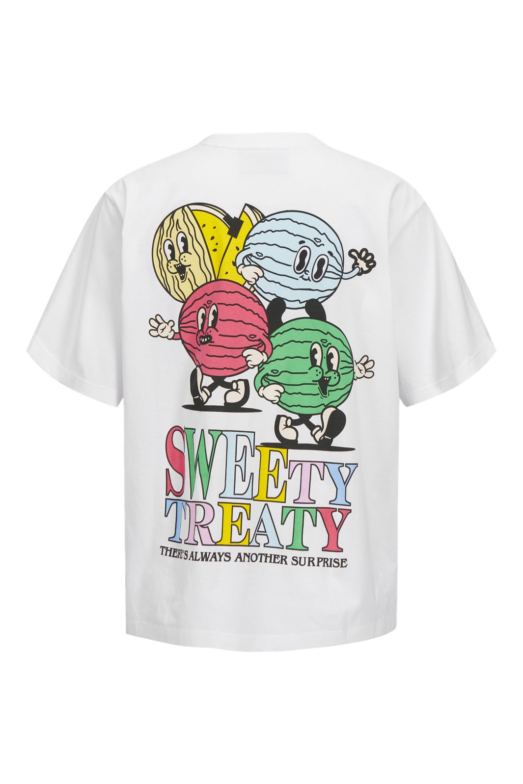 Jjxx - Jxfriendly Loose Ss Tee Tg - 4851556 Bright White Sweety Treaty