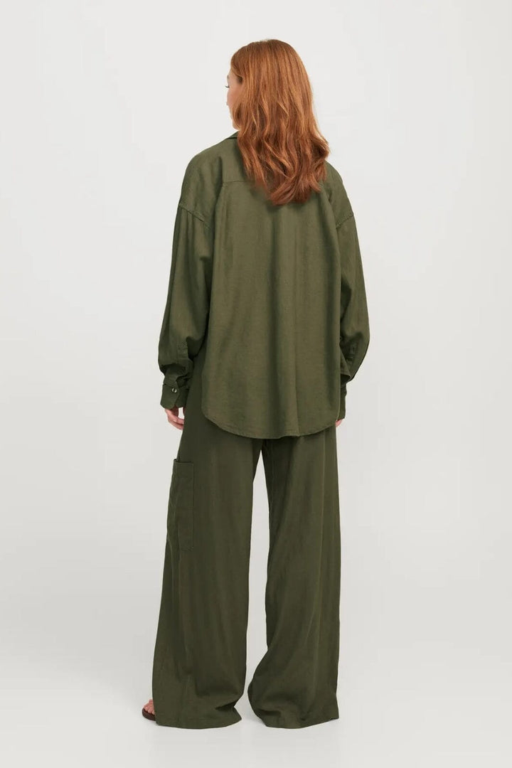 Jjxx - Jxjamie Breeze Summer Ls Shirt Sn - 4653030 Dusty Olive