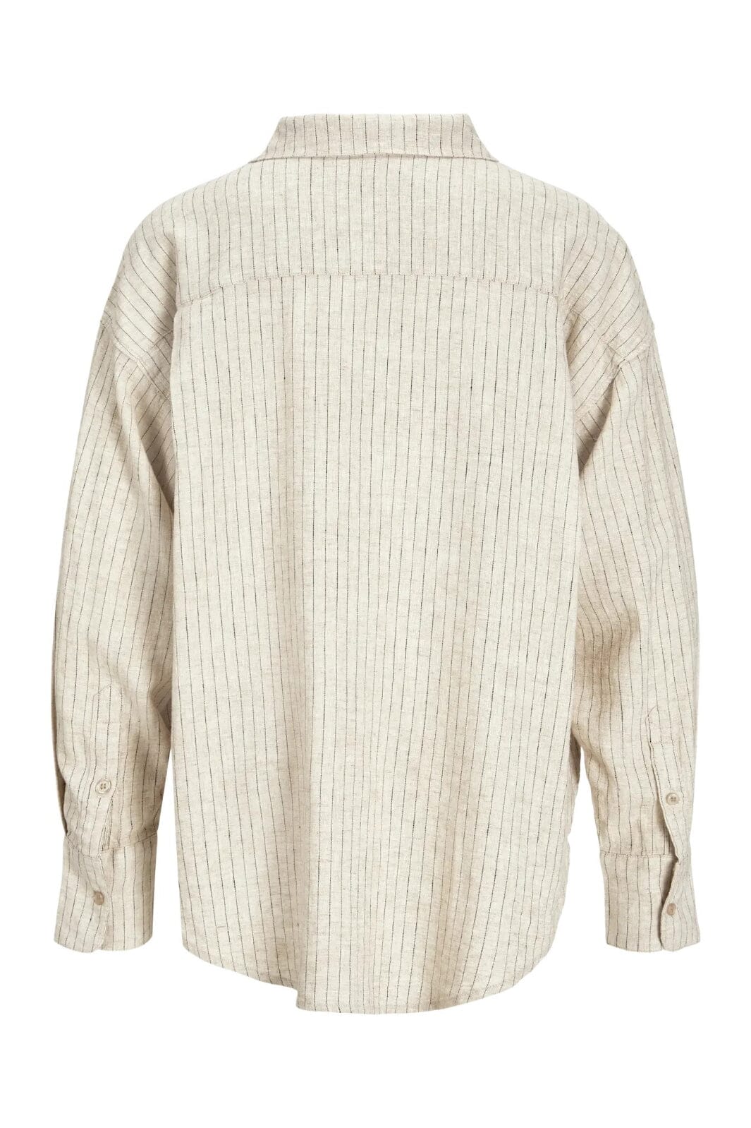 Jjxx - Jxjamie Breeze Summer Ls Shirt Sn - 4653032 Feather Gray Pinstripe