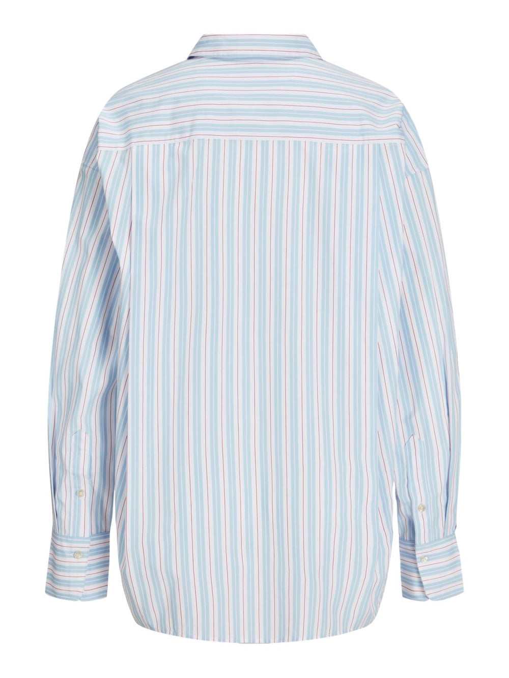 Jjxx - Jxjamie Ls Relaxed Poplin Shirt - 4706947 Cashmere Blue Ea W. Red