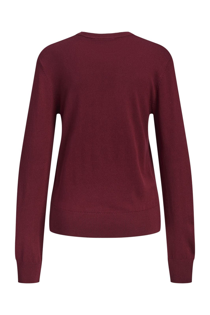 Jjxx - Jxlayla Comfy Ls Crew Neck Knit Ln - 4933791 Cabernet