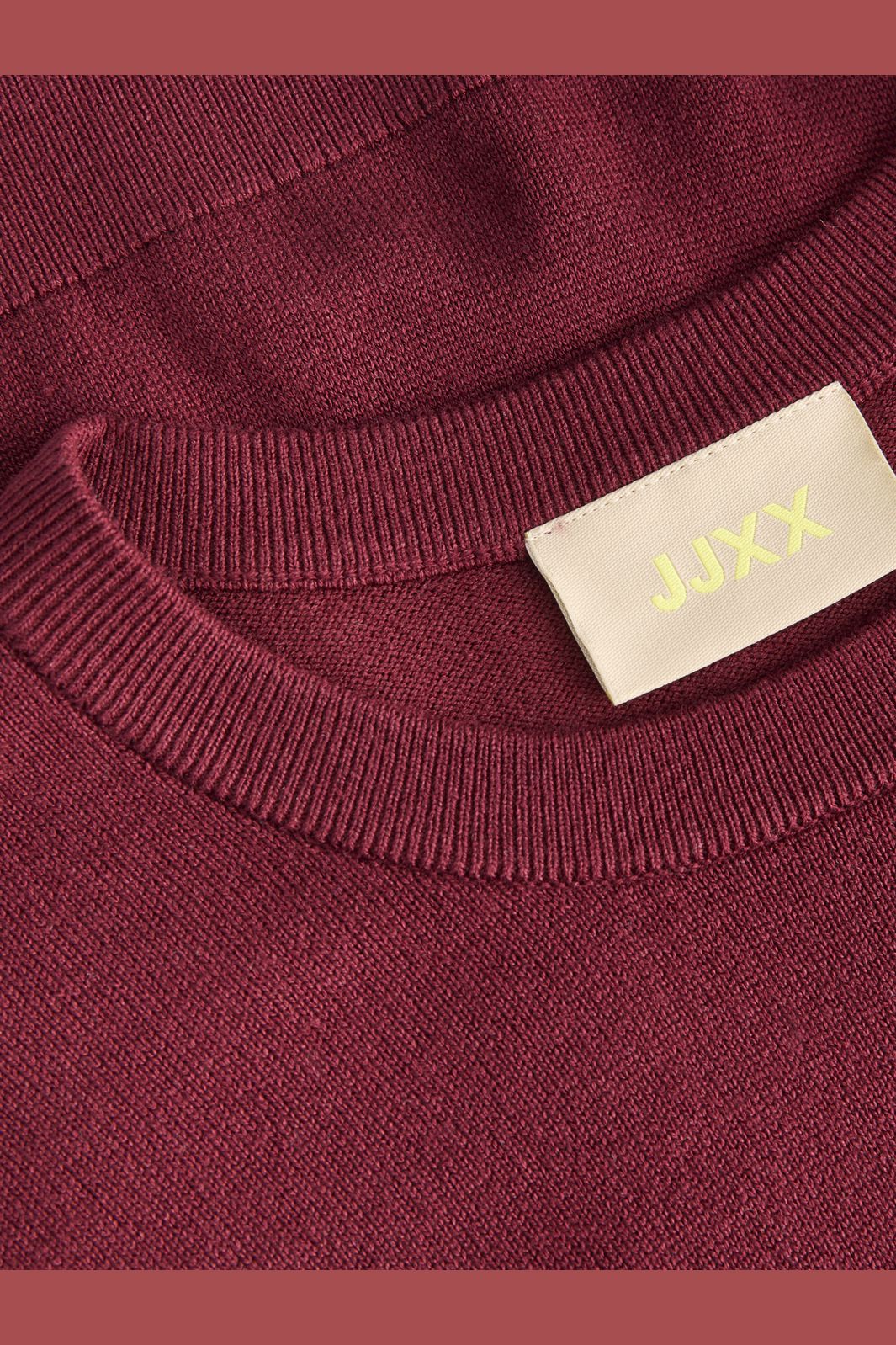 Jjxx - Jxlayla Comfy Ls Crew Neck Knit Ln - 4933791 Cabernet