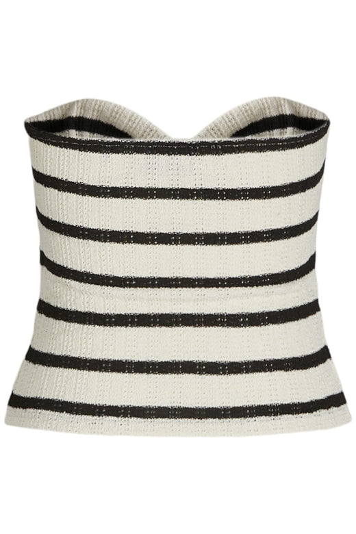 Jjxx - Jxlinnea Bandeau Twist Top - 4759376 Black Vanilla Ice Toppe 