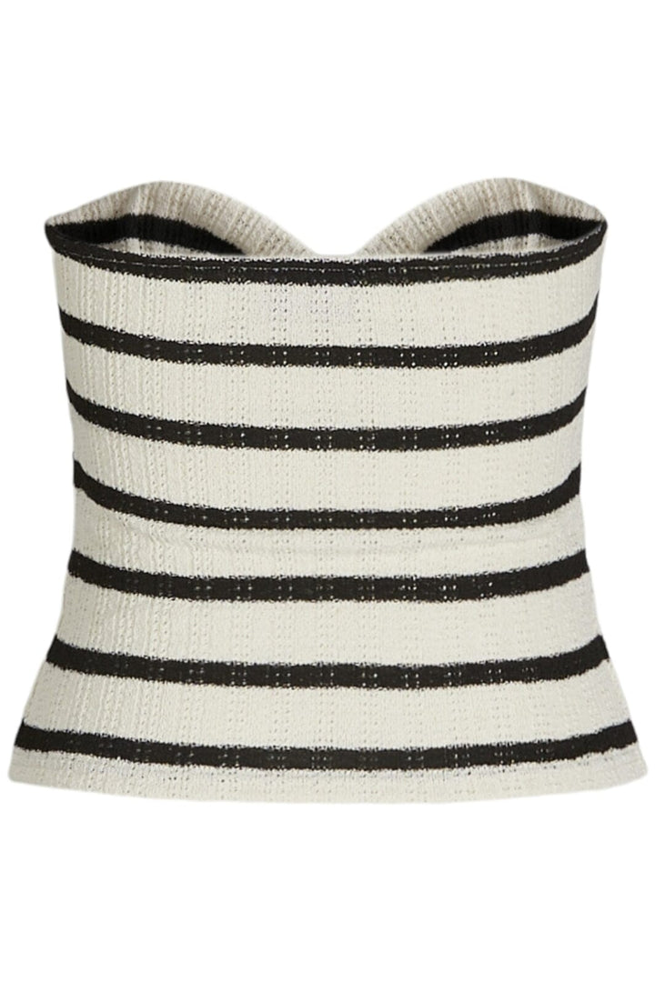 Jjxx - Jxlinnea Bandeau Twist Top - 4759376 Black Vanilla Ice Toppe 