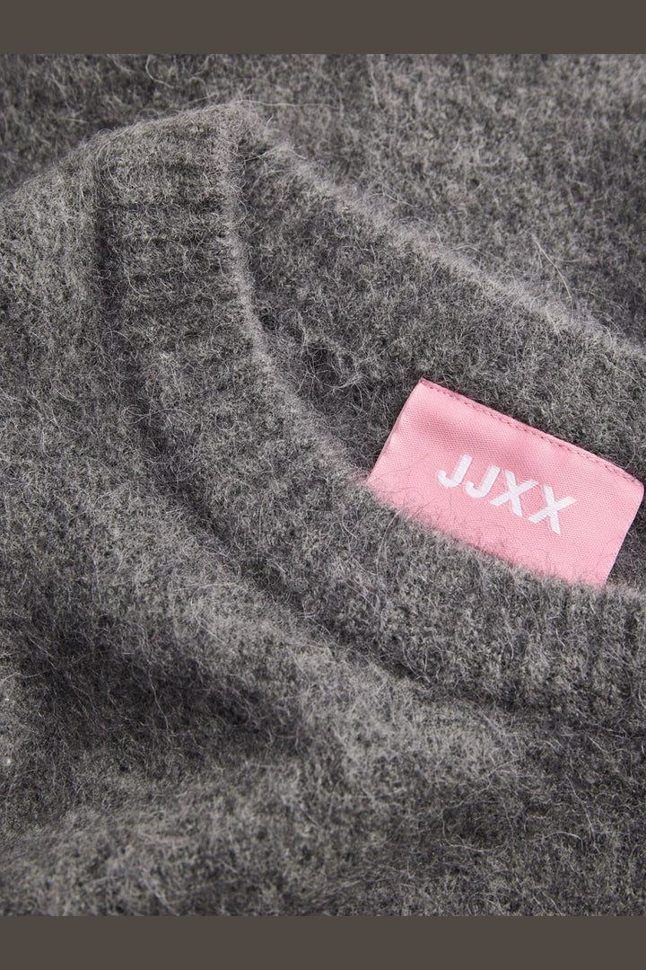 Jjxx - Jxmatilda Wool Blend Crew Neck Knit - 4895574 Dark Grey Melange