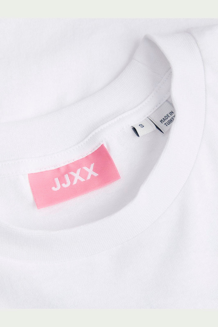 Jjxx - Jxmillow Loose Ss Tee Sp326 - 5014263 Bright White Lets Make Today Awesome