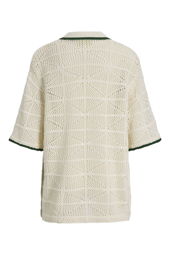 Jjxx - Jxretha Polo Knit Ln - 4833198 Vanilla Ice /Formal Garden
